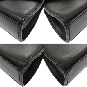 美品 グッチ レザー ブラック ヴィンテージ 007 090 0234 2WAY ショルダーバッグ バッグ 黒 0049 【中古】 GUCCI