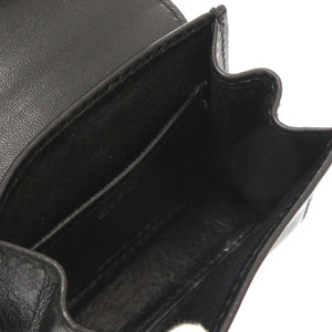 美品 グッチ レザー ブラック ヴィンテージ 007 090 0234 2WAY ショルダーバッグ バッグ 黒 0049 【中古】 GUCCI