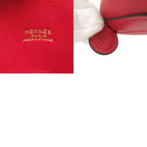 美品 エルメス イルドヴォー クシュベル ルージュヴィフ ゴールド金具 〇Y刻印 ヴィンテージ 2WAY ハンドバッグ バッグ 赤 0054 【中古】 HERMES