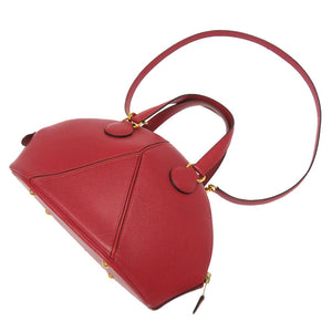 美品 エルメス イルドヴォー クシュベル ルージュヴィフ ゴールド金具 〇Y刻印 ヴィンテージ 2WAY ハンドバッグ バッグ 赤 0054 【中古】 HERMES