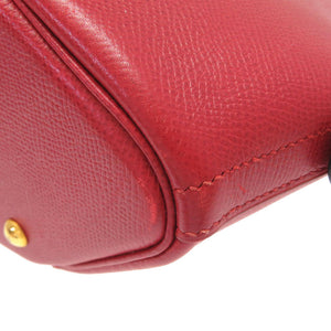 美品 エルメス イルドヴォー クシュベル ルージュヴィフ ゴールド金具 〇Y刻印 ヴィンテージ 2WAY ハンドバッグ バッグ 赤 0054 【中古】 HERMES