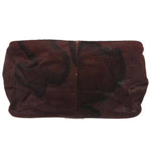 クロムハーツ フレアニー ハラコ レザー ボルドー トートバッグ バッグ 0077 【中古】 CHROME HEARTS