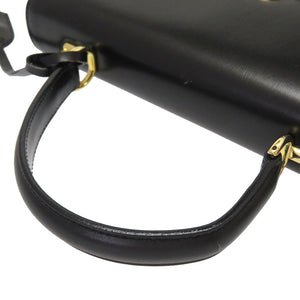 グッチ レディロック ブラック レザー ヴィンテージ 000 110 0192 2WAY ハンドバッグ バッグ 黒 0128 【中古】 GUCCI