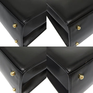 グッチ レディロック ブラック レザー ヴィンテージ 000 110 0192 2WAY ハンドバッグ バッグ 黒 0128 【中古】 GUCCI