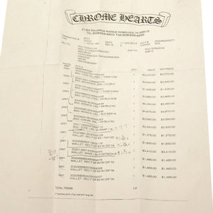 美品 クロムハーツ REC F ZIP 3セメタリ―クロス クロスシップ パラジウム加工 レザー ホワイト ラウンドファスナー 長財布 財布 白 0134 【中古】 CHROME HEARTS メンズ