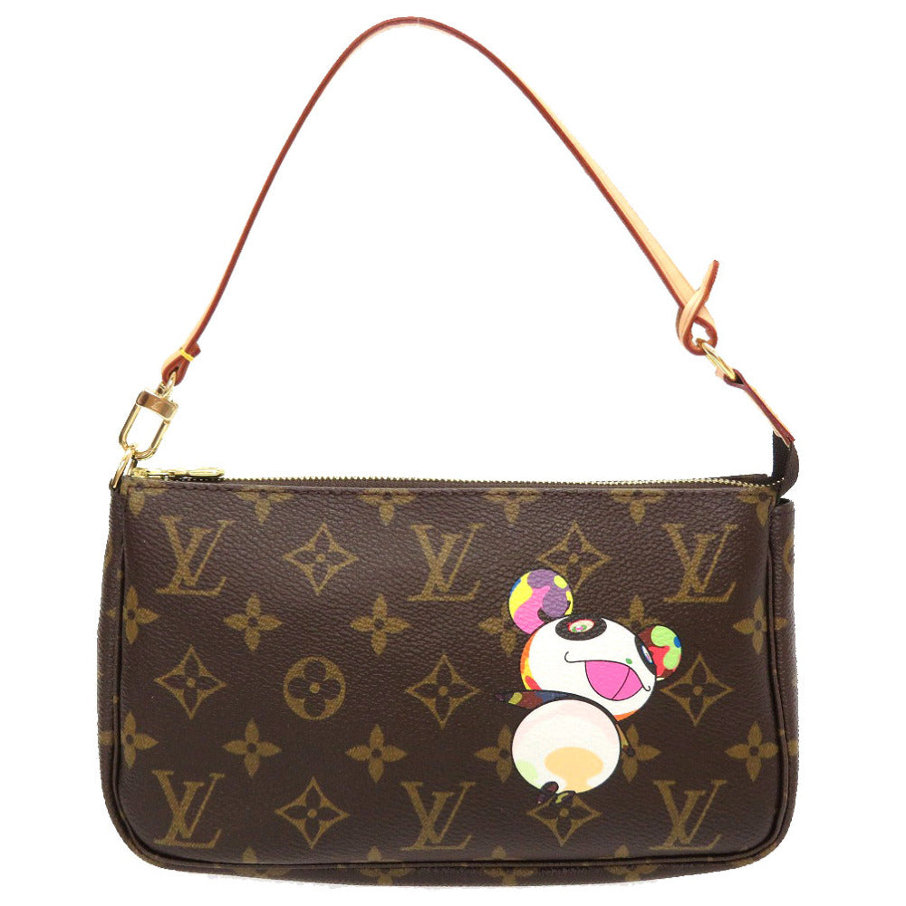 未使用 ルイ ヴィトン モノグラム パンダ ポシェット アクセソワール M51981 アクセサリーポーチ ポーチ 村上 隆 LV 0136 【中古】 LOUIS VUITTON
