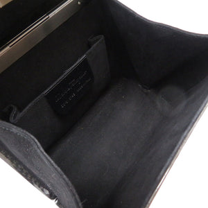 美品 フェラガモ カーボン ガンチーニ ブラック DO-21 9746 ハンドバッグ バッグ 黒 0137 【中古】 Salvatore Ferragamo