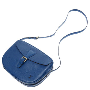 美品 ルイ ヴィトン エピ ジュヌフィーユ ブルー M52155 ショルダーバッグ バッグ 青 LV 0146 【中古】 LOUIS VUITTON