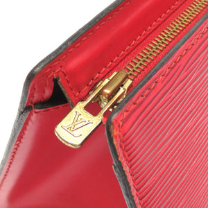 ベタ無し ルイ ヴィトン エピ サック トリアングル カスティリアンレッド M52097 ハンドバッグ バッグ 赤 LV 0162 【中古】 LOUIS VUITTON
