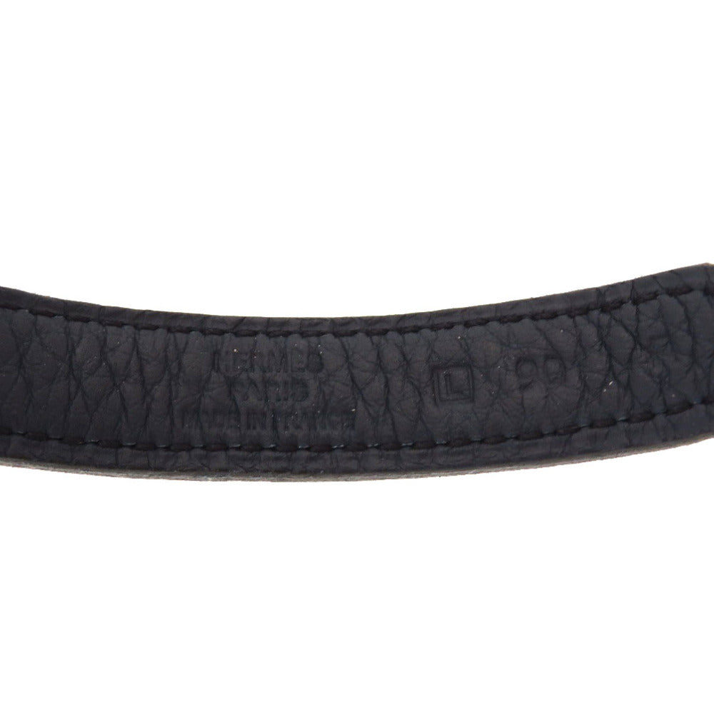美品 エルメス トリヨンクレマンス ネイビー シルバー金具 □L刻印 ケリーダンスストラップ ショルダーストラップ 紺 0175 【中古】 HERMES