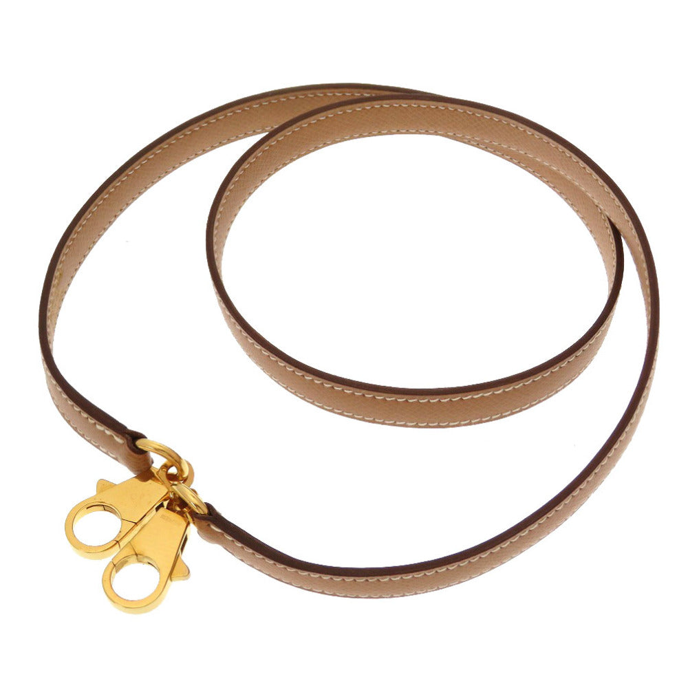 美品 エルメス クシュベル ナチュラル ゴールド金具 ケリーストラップ ショルダーストラップ 0178 【中古】 HERMES