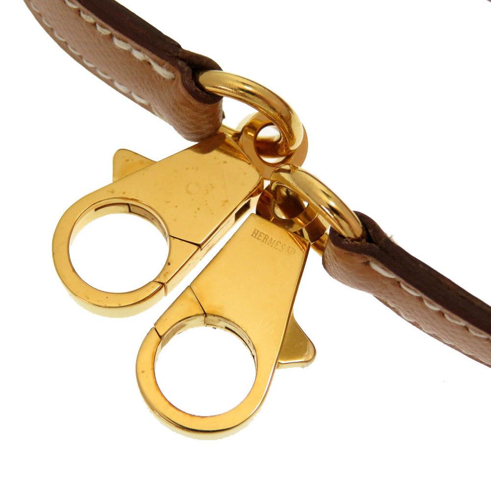 美品 エルメス クシュベル ナチュラル ゴールド金具 ケリーストラップ ショルダーストラップ 0178 【中古】 HERMES