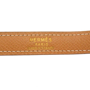 美品 エルメス クシュベル ナチュラル ゴールド金具 ケリーストラップ ショルダーストラップ 0178 【中古】 HERMES