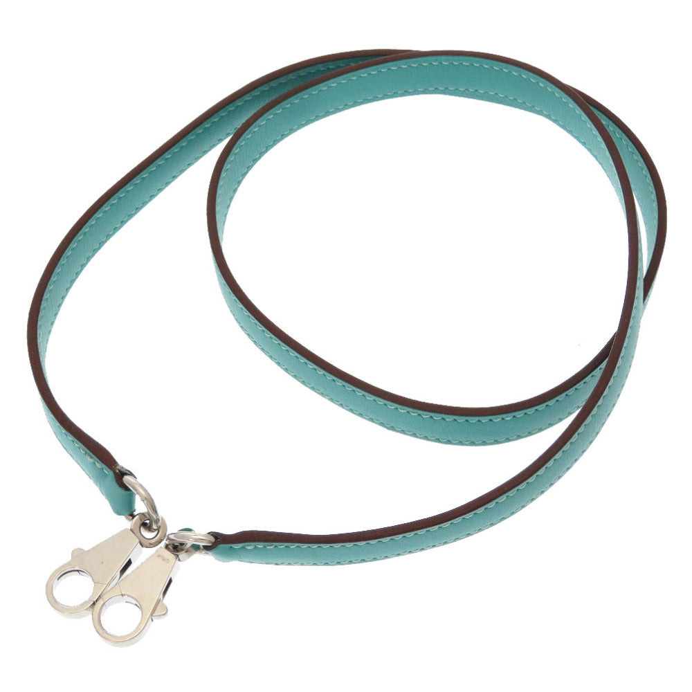 美品 エルメス ヴォースイフト ミント シルバー金具 ケリーストラップ ショルダーバッグ 緑 0182 【中古】 HERMES