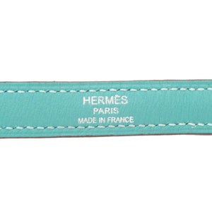美品 エルメス ヴォースイフト ミント シルバー金具 ケリーストラップ ショルダーバッグ 緑 0182 【中古】 HERMES