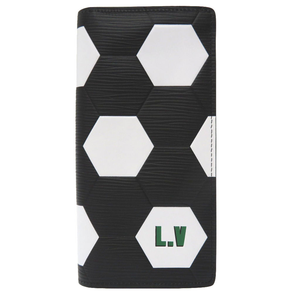 未使用 ルイ ヴィトン エピ ポルトフォイユ ブラザ 2018 FIFA ワールドカップ 限定 M63294 長財布 ブラック 黒 LV 0203 【中古】 LOUIS VUITTON メンズ