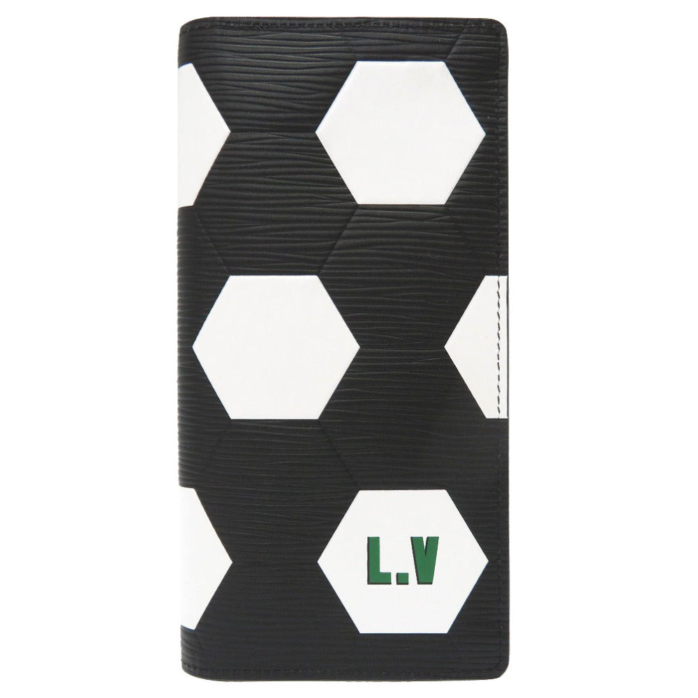 未使用 ルイ ヴィトン エピ ポルトフォイユ ブラザ 2018 FIFA ワールドカップ 限定 M63294 長財布 ブラック 黒 LV 0204 【中古】 LOUIS VUITTON メンズ