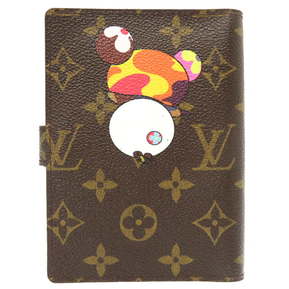 ベタ無し 美品 ルイ ヴィトン モノグラム パンダ アジェンダPM 村上隆 限定 R20011 手帳カバー 手帳 LV 0227 【中古】 LOUIS VUITTON