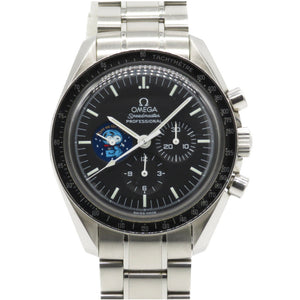 美品 オメガ スピードマスター スヌーピーアワード 世界限定5441本 手巻き 腕時計 ブラック 黒文字盤 0256【中古】OMEGA メンズ