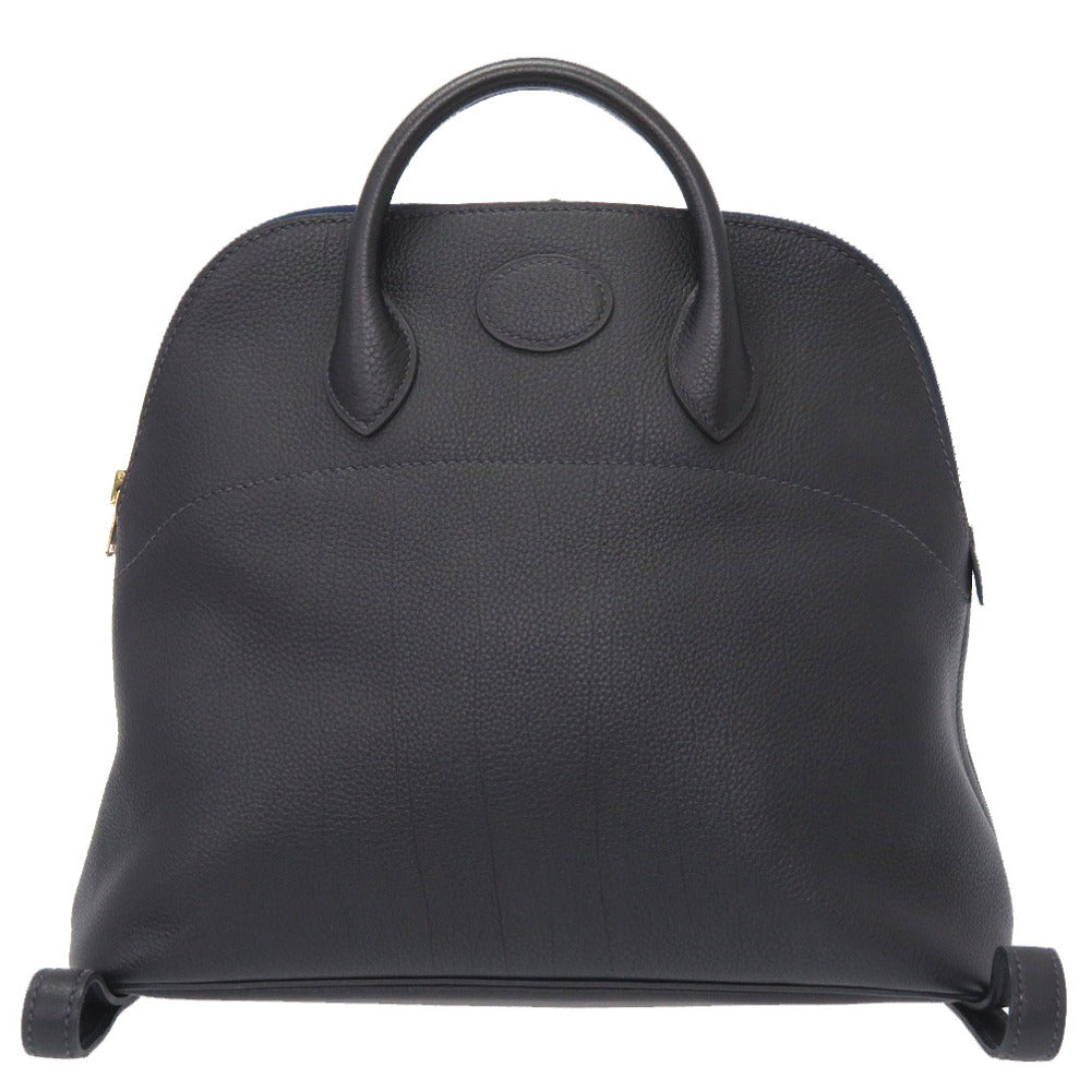 美品 エルメス ボリードアド トゴ ネイビー ゴールド金具 □A刻印 リュックサック バックパック バッグ 紺 0265 【中古】 HERMES