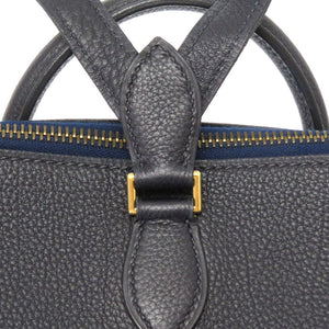 美品 エルメス ボリードアド トゴ ネイビー ゴールド金具 □A刻印 リュックサック バックパック バッグ 紺 0265 【中古】 HERMES