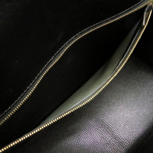 エルメス ケリー32 外縫い ボックスカーフ ブラック ゴールド金具 新金具 V金具 □E刻印 ハンドバッグ バッグ 黒 0269 【中古】 HERMES
