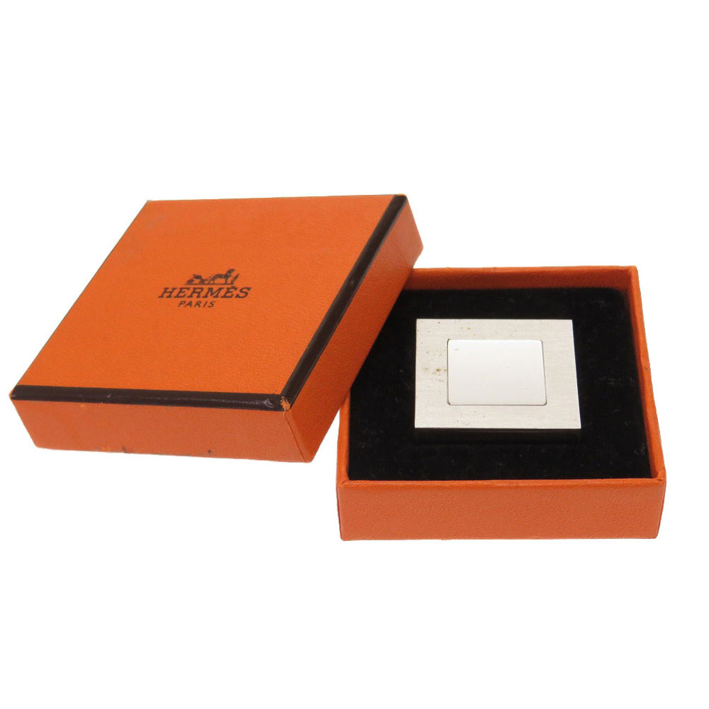 エルメス H ロゴ フォトスタンド シルバー メタル スタンド ペーパーウエイト 0290 【中古】 HERMES