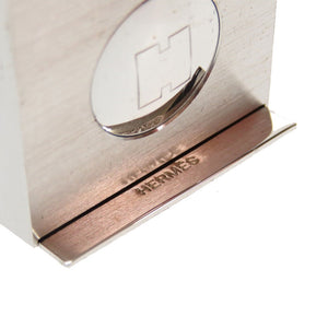 エルメス H ロゴ フォトスタンド シルバー メタル スタンド ペーパーウエイト 0290 【中古】 HERMES