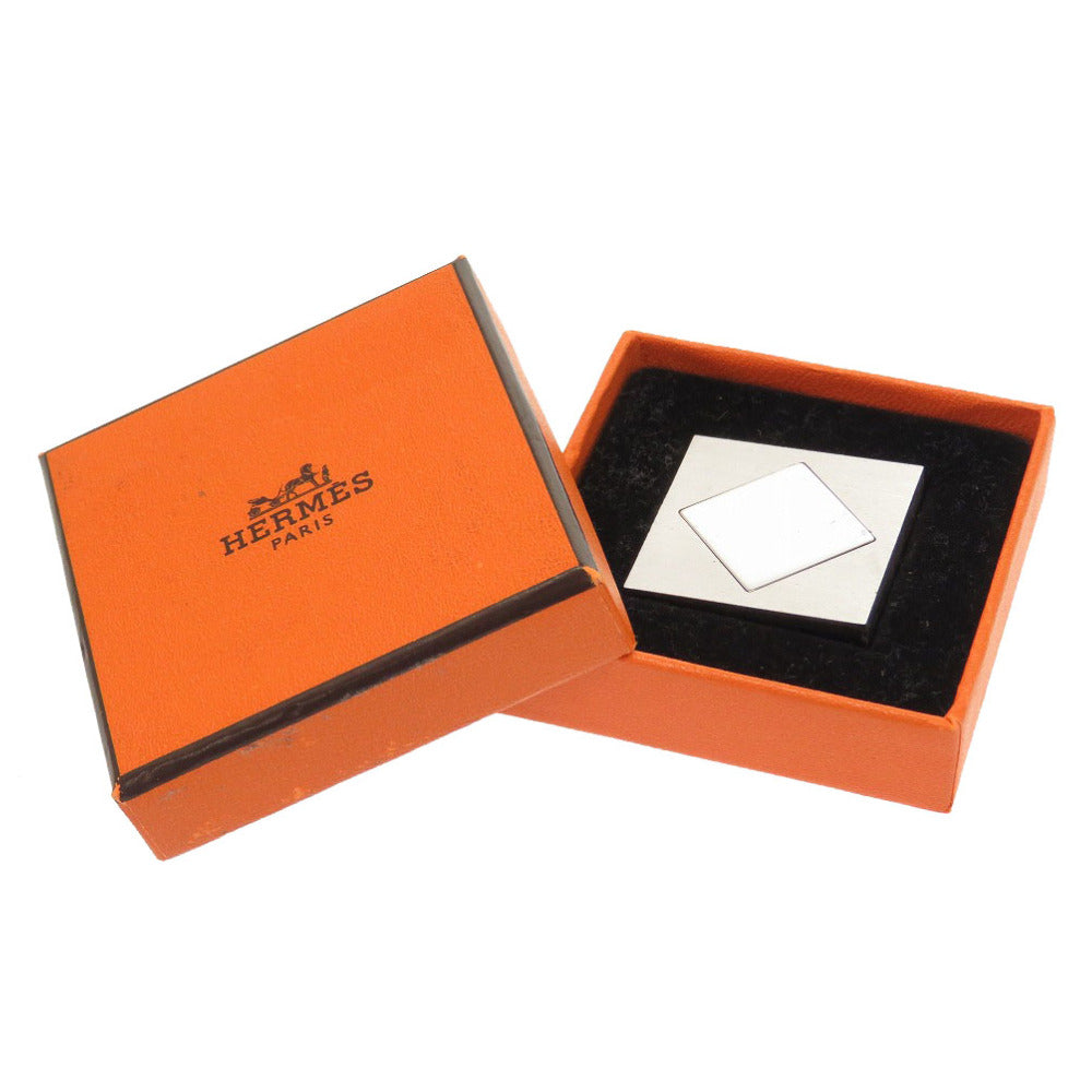 エルメス H ロゴ フォトスタンド シルバー メタル スタンド ペーパーウエイト 0291 【中古】 HERMES