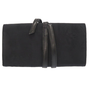 美品 シャネル ニュートラベルライン ナイロン レザー ブラック ジュエリーケース コスメケース 黒 0300 【中古】 CHANEL