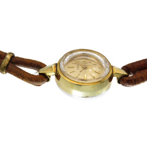 チューダー カットガラス アンティーク 手巻き 腕時計 ヴィンテージ ゴールド文字盤 0314【中古】TUDOR レディース