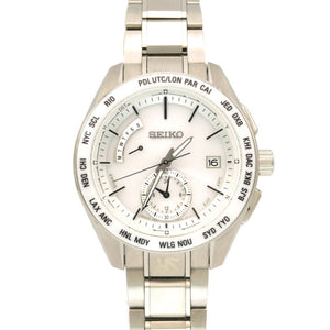 新品同様 セイコー ブライツ 2015年 ヤクルトスワローズ優勝記念モデル SAGA165 電波ソーラー 腕時計 0315【中古】SEIKO メンズ