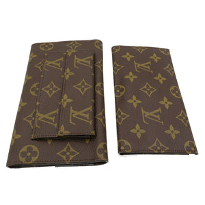ルイヴィトン モノグラム 2つ折り 長財布 北米限定 USA製 親子 財布 ヴィンテージ 0316【中古】LOUIS VUITTON