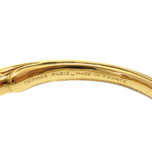 美品 エルメス シュバルホース 馬 ホース ゴールド バングル アクセサリー 0372 【中古】 HERMES