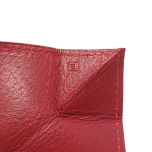 エルメス ル ヴァンキャトル ヴォーガリバー ルージュアッシュ シルバー金具 □E刻印 コインケース 小銭入れ 財布 赤 0335 【中古】 HERMES