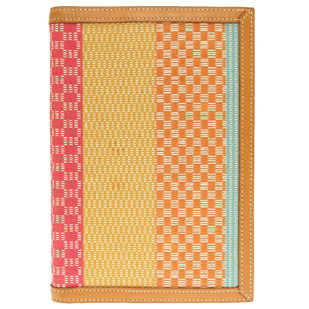 エルメス アジェンダ レザー キャンバス マルチカラー □D刻印 手帳カバー 手帳 0359 【中古】 HERMES