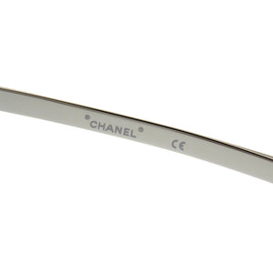 新品同様 シャネル マスクシェイプ マトラッセ サングラス 71158 プラスチック グレー シルバー 0360 【中古】 CHANEL