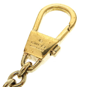 グッチ GGロゴ ストーン フェイクパール ゴールド バッグチャーム キーホルダー 0361 【中古】 GUCCI