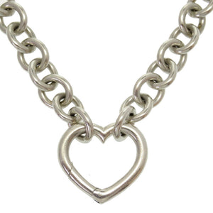 ティファニー ハート シルバーチェーン チョーカー シルバー925 アクセサリー 0370 【中古】 TIFFANY&Co.