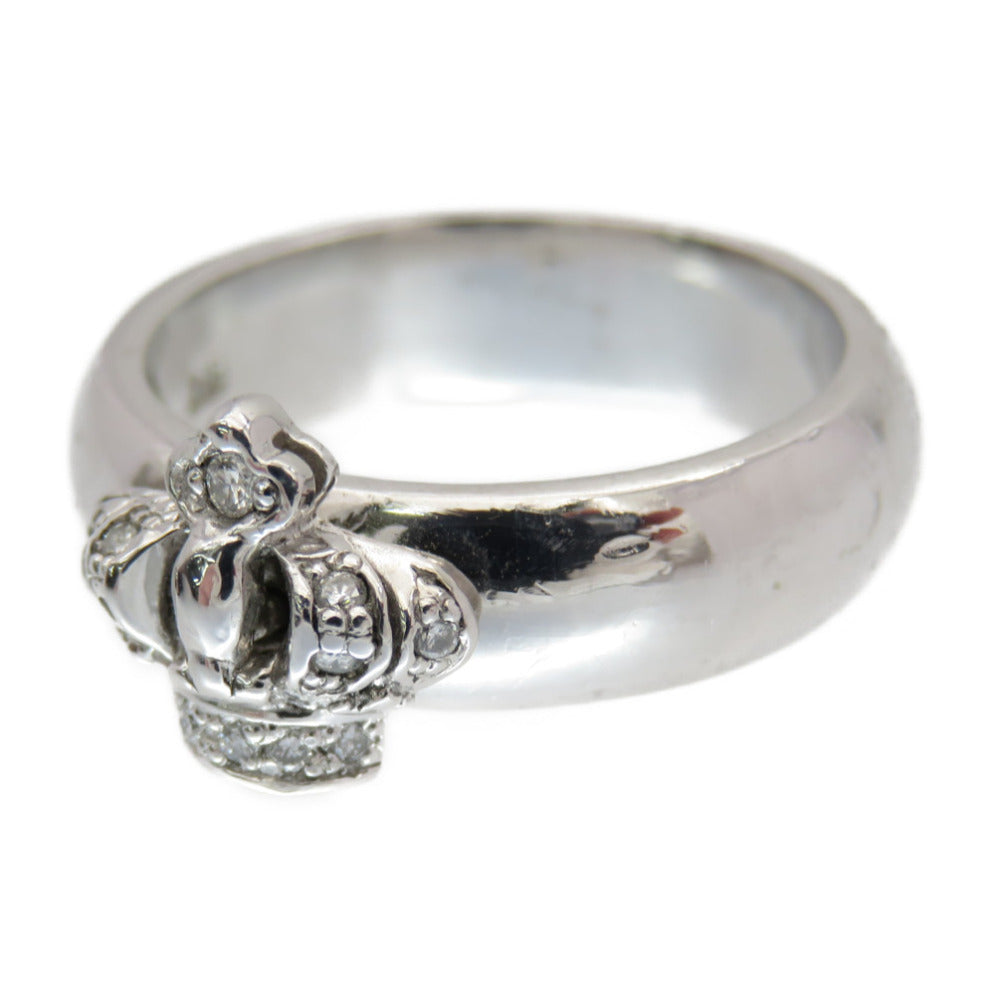 ジャスティンデイビス クラウン ダイヤ K18WG リング 指輪 ダイヤモンド 11号 ホワイトゴールド ジェリー アクセサリー 0373【中古】Justin Davis