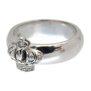 ジャスティンデイビス クラウン ダイヤ K18WG リング 指輪 ダイヤモンド 11号 ホワイトゴールド ジェリー アクセサリー 0373【中古】Justin Davis