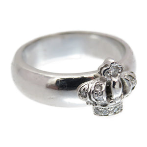 ジャスティンデイビス クラウン ダイヤ K18WG リング 指輪 ダイヤモンド 11号 ホワイトゴールド ジェリー アクセサリー 0373【中古】Justin Davis