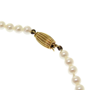 美品 ティファニー K18YG ベビーパール ネックレス 750 ゴールド ハートモチーフ 0375 【中古】 TIFFANY&Co. アクセサリー