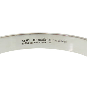 美品 エルメス コリエドシアン K18ピンクゴールド シルバー925 バングル アクセサリー 0014 【中古】 HERMES