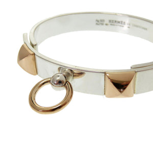 美品 エルメス コリエドシアン K18ピンクゴールド シルバー925 バングル アクセサリー 0014 【中古】 HERMES