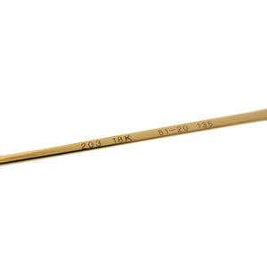 美品 ブルガリ B-ZERO ビーゼロ K18イエローゴールド 金無垢 リムレス アイウェア メガネ 0384 【中古】 BVLGARI