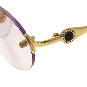 美品 ブルガリ B-ZERO ビーゼロ K18イエローゴールド 金無垢 リムレス アイウェア メガネ 0384 【中古】 BVLGARI