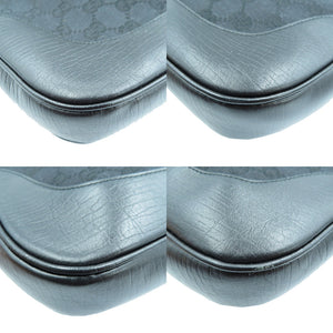 グッチ シェリーライン 130779 GG柄 ハンドバッグ ワンショルダーバッグ ブラック GGキャンバス レザー ゴールド金具 0026【中古】GUCCI