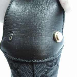 グッチ シェリーライン 130779 GG柄 ハンドバッグ ワンショルダーバッグ ブラック GGキャンバス レザー ゴールド金具 0026【中古】GUCCI