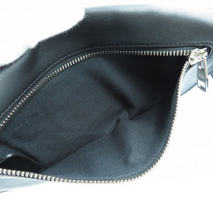 新品同様 アレキサンダー マックイーン ハーネス ブラック レザー シルバー金具 ベルトバッグ ボディバッグ 0027 【中古】 Alexander McQueen